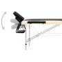 Folding massage table 2 zones black and beige aluminum by vidaXL, massage tables - Ref: Foro24-110229, Price: 146,80 €, Disco...