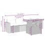 Gartensofa-Set mit Kissen, 5-teilig, graues synthetisches Rattan von vidaXL, Gartensets - Ref: Foro24-3271193, Preis: 325,84 ...