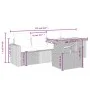 Gartensofa-Set mit Kissen, 5-teilig, graues synthetisches Rattan von vidaXL, Gartensets - Ref: Foro24-3271193, Preis: 331,27 ...