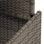 Garden table PE rattan and gray acacia wood 100x55x73 cm by vidaXL, Garden tables - Ref: Foro24-366127, Price: 90,74 €, Disco...