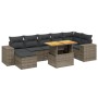 8-piece garden sofa set and gray synthetic rattan cushions by vidaXL, Garden sets - Ref: Foro24-3275937, Price: 521,92 €, Dis...