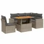 6-teiliges Gartenmöbel-Set und graue synthetische Rattankissen von vidaXL, Gartensets - Ref: Foro24-3271319, Preis: 406,69 €,...