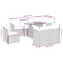 9-teiliges Gartenmöbel-Set und graue synthetische Rattankissen von vidaXL, Gartensets - Ref: Foro24-3270934, Preis: 578,48 €,...