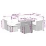 8-piece garden sofa set and gray synthetic rattan cushions by vidaXL, Garden sets - Ref: Foro24-3270955, Price: 489,63 €, Dis...