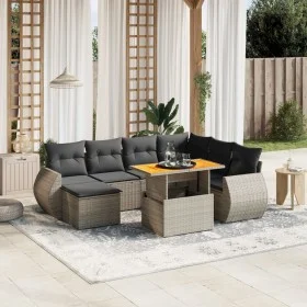 8-piece garden sofa set and gray synthetic rattan cushions by vidaXL, Garden sets - Ref: Foro24-3272313, Price: 529,28 €, Dis...