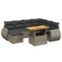 8-piece garden sofa set and gray synthetic rattan cushions by vidaXL, Garden sets - Ref: Foro24-3272313, Price: 519,32 €, Dis...