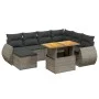 8-piece garden sofa set and gray synthetic rattan cushions by vidaXL, Garden sets - Ref: Foro24-3272313, Price: 529,28 €, Dis...