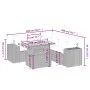 6-piece garden furniture set and gray synthetic rattan cushions by vidaXL, Garden sets - Ref: Foro24-3272635, Price: 432,50 €...