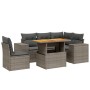 6-piece garden furniture set and gray synthetic rattan cushions by vidaXL, Garden sets - Ref: Foro24-3272642, Price: 419,23 €...