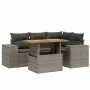 Garden sofa set with cushions 5 pieces gray synthetic rattan by vidaXL, Garden sets - Ref: Foro24-3272621, Price: 381,86 €, D...