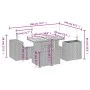 Garden sofa set with cushions 5 pieces gray synthetic rattan by vidaXL, Garden sets - Ref: Foro24-3272621, Price: 381,86 €, D...