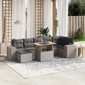 8-piece garden sofa set and gray synthetic rattan cushions by vidaXL, Garden sets - Ref: Foro24-3272747, Price: 525,89 €, Dis...