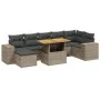 8-piece garden sofa set and gray synthetic rattan cushions by vidaXL, Garden sets - Ref: Foro24-3272747, Price: 525,89 €, Dis...