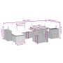 8-piece garden sofa set and gray synthetic rattan cushions by vidaXL, Garden sets - Ref: Foro24-3272747, Price: 516,50 €, Dis...