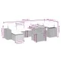 8-piece garden sofa set and gray synthetic rattan cushions by vidaXL, Garden sets - Ref: Foro24-3272747, Price: 525,89 €, Dis...