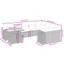 10-teiliges Gartensofa-Set mit grauen synthetischen Rattankissen von vidaXL, Gartensets - Ref: Foro24-3272803, Preis: 638,64 ...