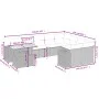 10-teiliges Gartensofa-Set mit grauen synthetischen Rattankissen von vidaXL, Gartensets - Ref: Foro24-3272803, Preis: 656,20 ...