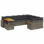 10-piece garden sofa set with gray synthetic rattan cushions by vidaXL, Garden sets - Ref: Foro24-3273244, Price: 601,82 €, D...