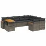 10-piece garden sofa set with gray synthetic rattan cushions by vidaXL, Garden sets - Ref: Foro24-3273244, Price: 619,06 €, D...