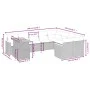 10-teiliges Gartensofa-Set mit grauen synthetischen Rattankissen von vidaXL, Gartensets - Ref: Foro24-3273244, Preis: 619,06 ...