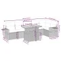 7-piece garden sofa set with gray PE rattan cushions by vidaXL, Garden sets - Ref: Foro24-3271767, Price: 468,21 €, Discount: %