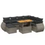 8-piece garden sofa set and gray synthetic rattan cushions by vidaXL, Garden sets - Ref: Foro24-3275832, Price: 534,72 €, Dis...