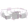8-piece garden sofa set and gray synthetic rattan cushions by vidaXL, Garden sets - Ref: Foro24-3275832, Price: 534,72 €, Dis...