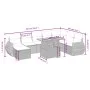 9-piece garden furniture set and gray synthetic rattan cushions by vidaXL, Garden sets - Ref: Foro24-3275853, Price: 591,44 €...