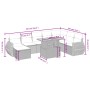 9-teiliges Gartenmöbel-Set und graue synthetische Rattankissen von vidaXL, Gartensets - Ref: Foro24-3275853, Preis: 582,49 €,...