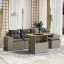 6-teiliges Gartenmöbel-Set und graue synthetische Rattankissen von vidaXL, Gartensets - Ref: Foro24-3275923, Preis: 406,58 €,...