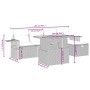 6-piece garden furniture set and gray synthetic rattan cushions by vidaXL, Garden sets - Ref: Foro24-3275699, Price: 380,68 €...
