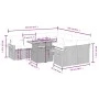 8-piece garden sofa set and gray synthetic rattan cushions by vidaXL, Garden sets - Ref: Foro24-3271683, Price: 582,22 €, Dis...