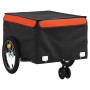 Remolque para bicicleta hierro negro y naranja 45 kg de vidaXL, Remolques para bicicletas - Ref: Foro24-94103, Precio: 90,45 ...