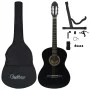 Einsteiger Konzertgitarre Set 12-tlg schwarz 4/4 39" von vidaXL, Gitarren - Ref: Foro24-70111, Preis: 97,84 €, Rabatt: %
