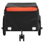 Remolque para bicicleta hierro negro y naranja 45 kg de vidaXL, Remolques para bicicletas - Ref: Foro24-94103, Precio: 90,45 ...