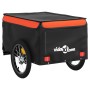 Remolque para bicicleta hierro negro y naranja 45 kg de vidaXL, Remolques para bicicletas - Ref: Foro24-94103, Precio: 90,45 ...
