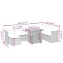 9-piece garden furniture set and gray synthetic rattan cushions by vidaXL, Garden sets - Ref: Foro24-3270976, Price: 544,12 €...