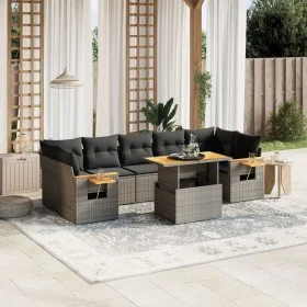 8-piece garden sofa set and gray synthetic rattan cushions by vidaXL, Garden sets - Ref: Foro24-3271669, Price: 540,12 €, Dis...