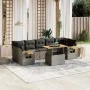 8-piece garden sofa set and gray synthetic rattan cushions by vidaXL, Garden sets - Ref: Foro24-3271669, Price: 540,12 €, Dis...