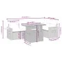 6-teiliges Gartenmöbel-Set und graue synthetische Rattankissen von vidaXL, Gartensets - Ref: Foro24-3271746, Preis: 411,02 €,...