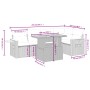 6-teiliges Gartenmöbel-Set und graue synthetische Rattankissen von vidaXL, Gartensets - Ref: Foro24-3271746, Preis: 410,40 €,...
