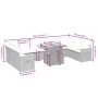11-piece garden sofa set and gray synthetic rattan cushions by vidaXL, Garden sets - Ref: Foro24-3273692, Price: 698,27 €, Di...