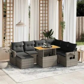 8-piece garden sofa set and gray synthetic rattan cushions by vidaXL, Garden sets - Ref: Foro24-3275720, Price: 514,67 €, Dis...