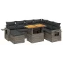 8-piece garden sofa set and gray synthetic rattan cushions by vidaXL, Garden sets - Ref: Foro24-3275720, Price: 514,67 €, Dis...