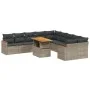 11-piece garden sofa set and gray synthetic rattan cushions by vidaXL, Garden sets - Ref: Foro24-3273265, Price: 677,13 €, Di...