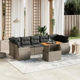 8-piece garden sofa set and gray synthetic rattan cushions by vidaXL, Garden sets - Ref: Foro24-3272110, Price: 560,59 €, Dis...