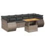 8-piece garden sofa set and gray synthetic rattan cushions by vidaXL, Garden sets - Ref: Foro24-3272110, Price: 550,91 €, Dis...
