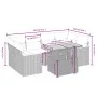 Set de sofás de jardín 7 piezas con cojines ratán PE gris de vidaXL, Conjuntos de jardín - Ref: Foro24-3272978, Precio: 461,4...