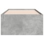 Betongraue Holzwerkstoffliege mit Schubladen 90x200 cm von vidaXL, Betten und Lattenroste - Ref: Foro24-3280877, Preis: 178,9...