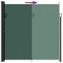 Dunkelgrüne einziehbare Seitenmarkise 200x500 cm von vidaXL, Sonnenschirme - Ref: Foro24-4004470, Preis: 140,92 €, Rabatt: %